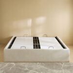 Hampton Upholstered Hydraulic Storage King Bed Base - 180x200 cm