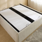 Hampton Upholstered Hydraulic Storage King Bed Base - 180x200 cm