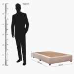 Meadow Upholstered Twin Bed Base - 120x200 cm