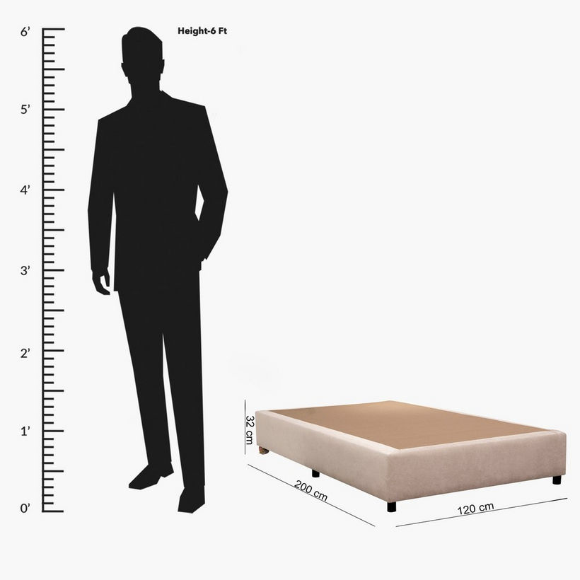 Meadow Upholstered Twin Bed Base - 120x200 cm - Image 2