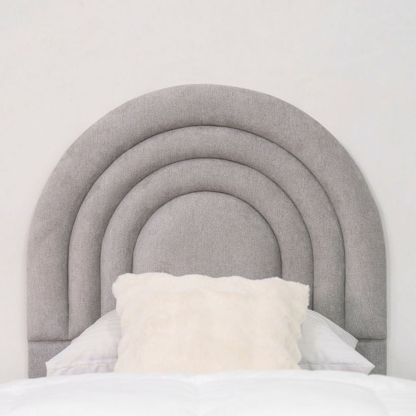Meadow Crescent Upholstered Single Headboard - 90x200 cm - Image 3