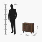 Kairo 9-Pair Shoe Cabinet with 2 Doors