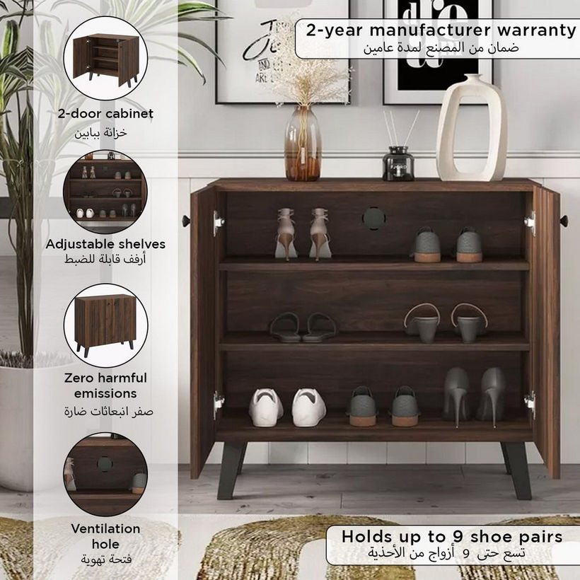 Kairo 9-Pair Shoe Cabinet with 2 Doors - Image 8