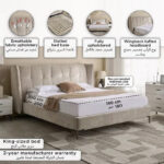 Marwell Mensa Nxt Upholstered King Bed - 180x200 cm