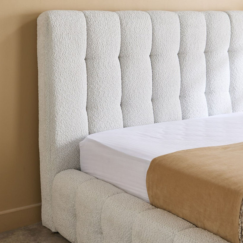 Island Stonia Upholstered Twin Bed - 120x200 cm - Image 4