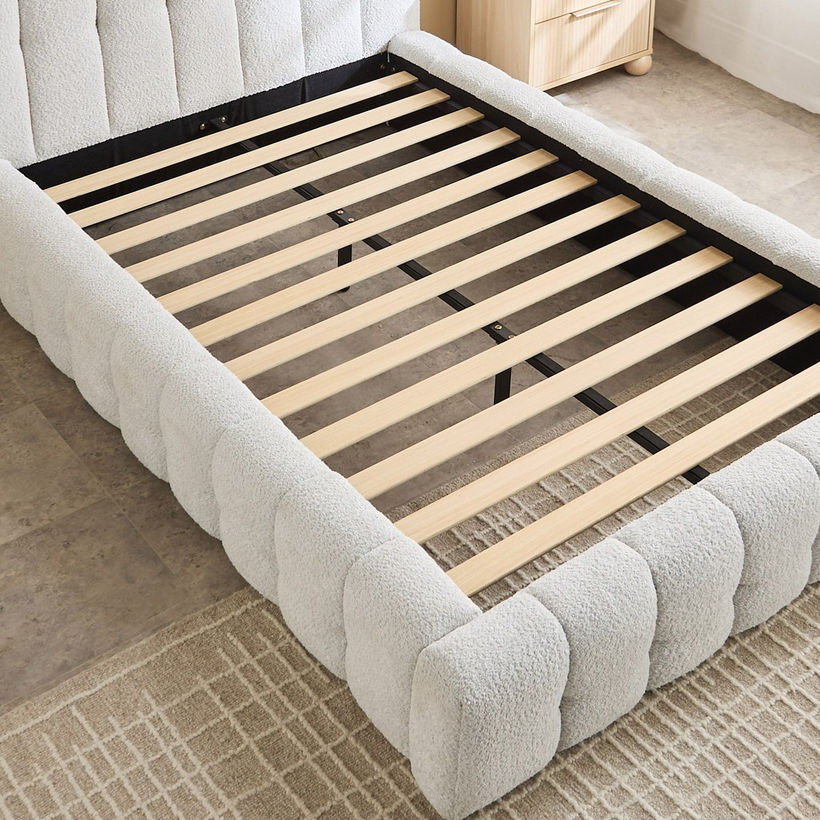 Island Stonia Upholstered Twin Bed - 120x200 cm - Image 6