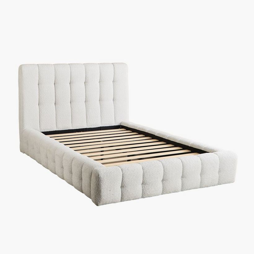 Island Stonia Upholstered Twin Bed - 120x200 cm - Image 8