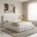 Island Stonia Upholstered Twin Bed - 120x200 cm - Image 9
