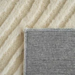 Zara Donel Jacquard Rabbit Fur Rug - 120x170 cm
