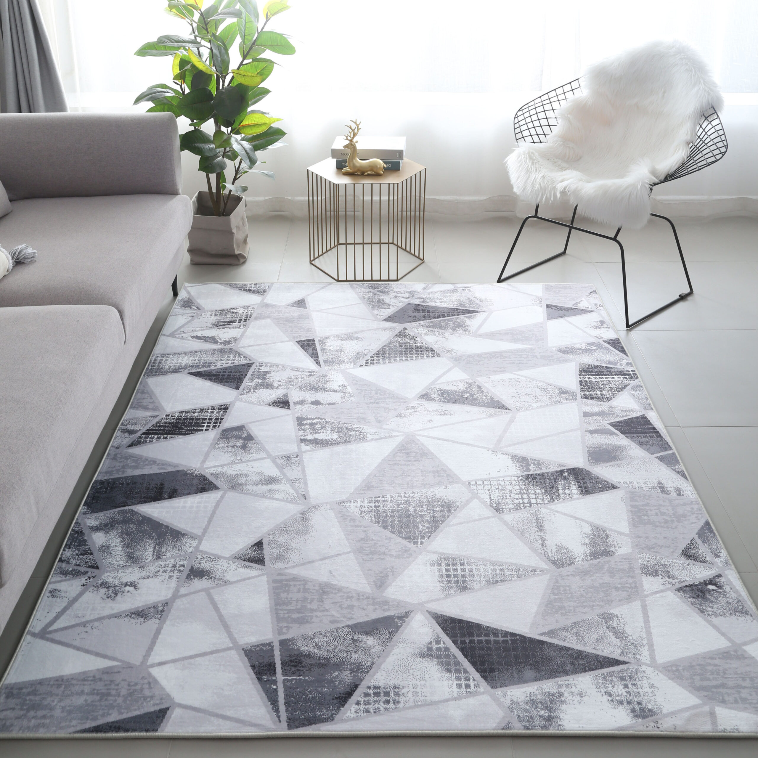 Wells Mia Printed Flannel Rug - 250x360 cm