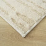Zara Donel Jacquard Rabbit Fur Rug - 60x150 cm