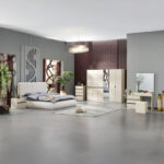Melbourne 6-Door Wardrobe with Mirror