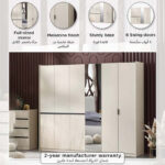 Melbourne 6-Door Wardrobe with Mirror