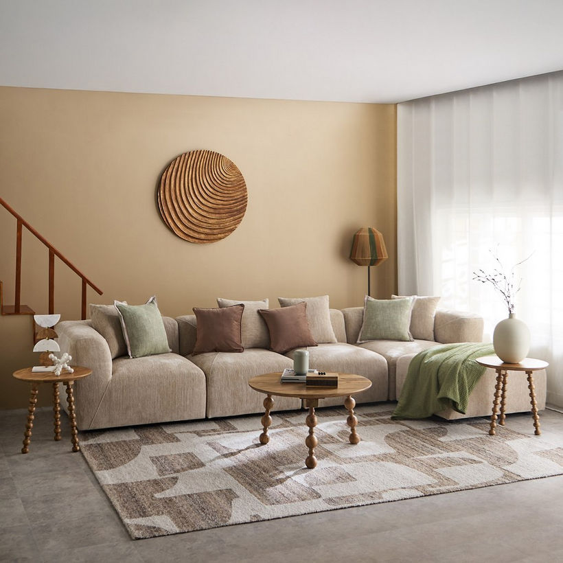 Vendra Knot Solid Wood Round Coffee Table - Image 6