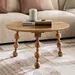 Vendra Knot Solid Wood Round Coffee Table - Image 10