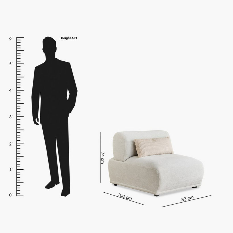 Orlando Fabric Armless Chair - Image 14