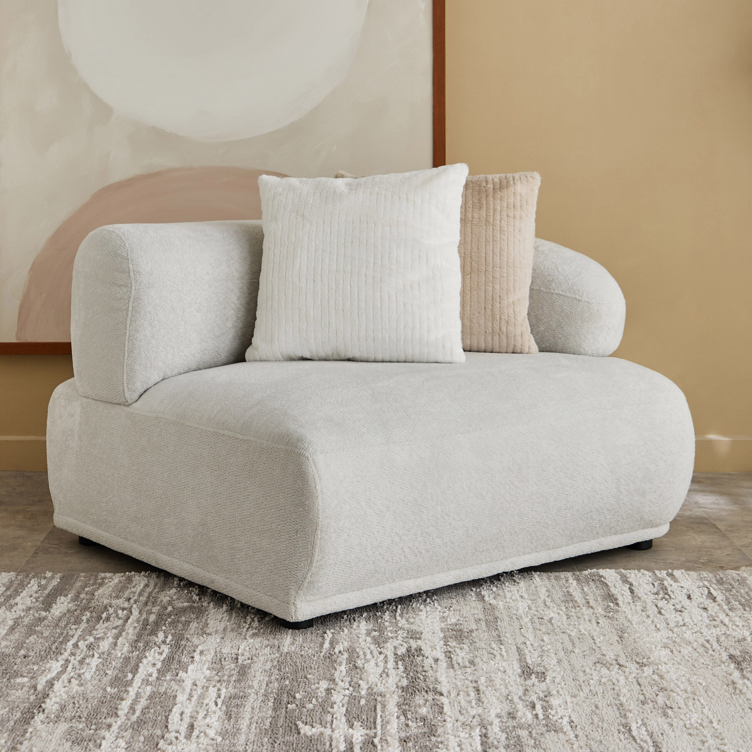 Orlando Fabric Right Arm Chair