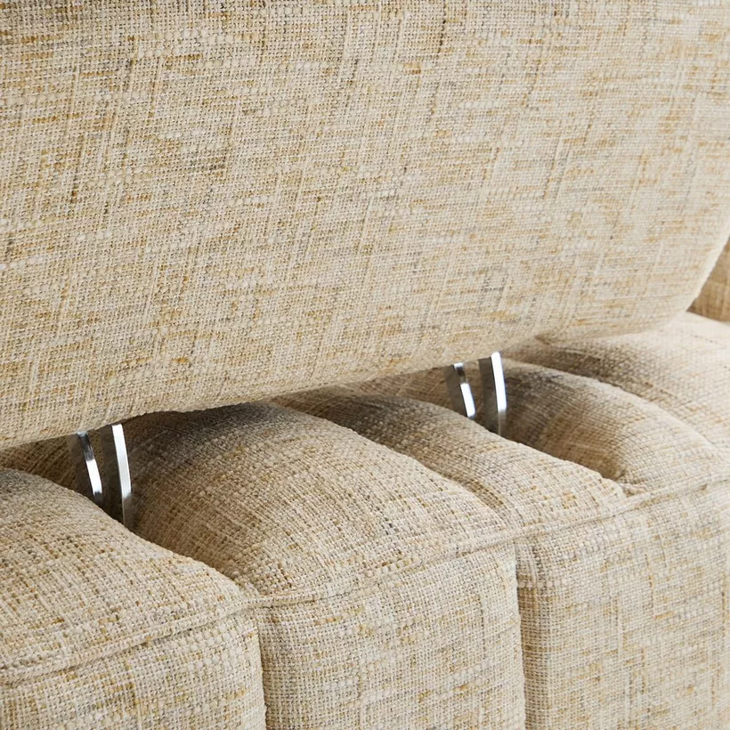 Havana 4-Seater Fabric Sofa with 4 Cushions and Adjustable Backrest - Image 13