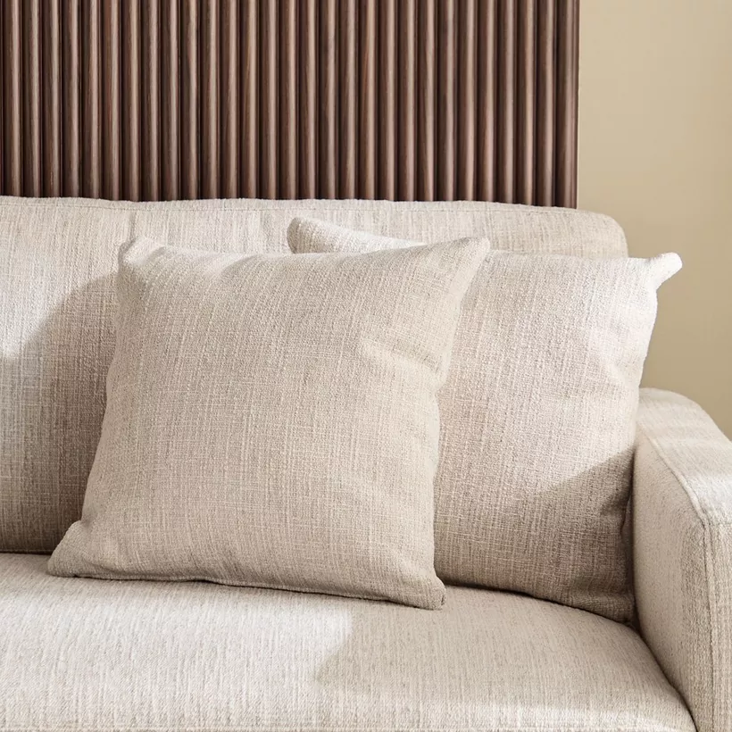 Monza 2-Seater Fabric Sofa with 2 Cushions - Image 5