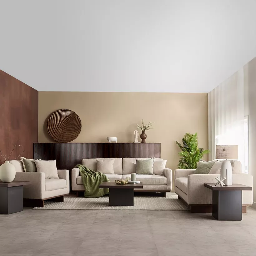 Monza 2-Seater Fabric Sofa with 2 Cushions - Image 10
