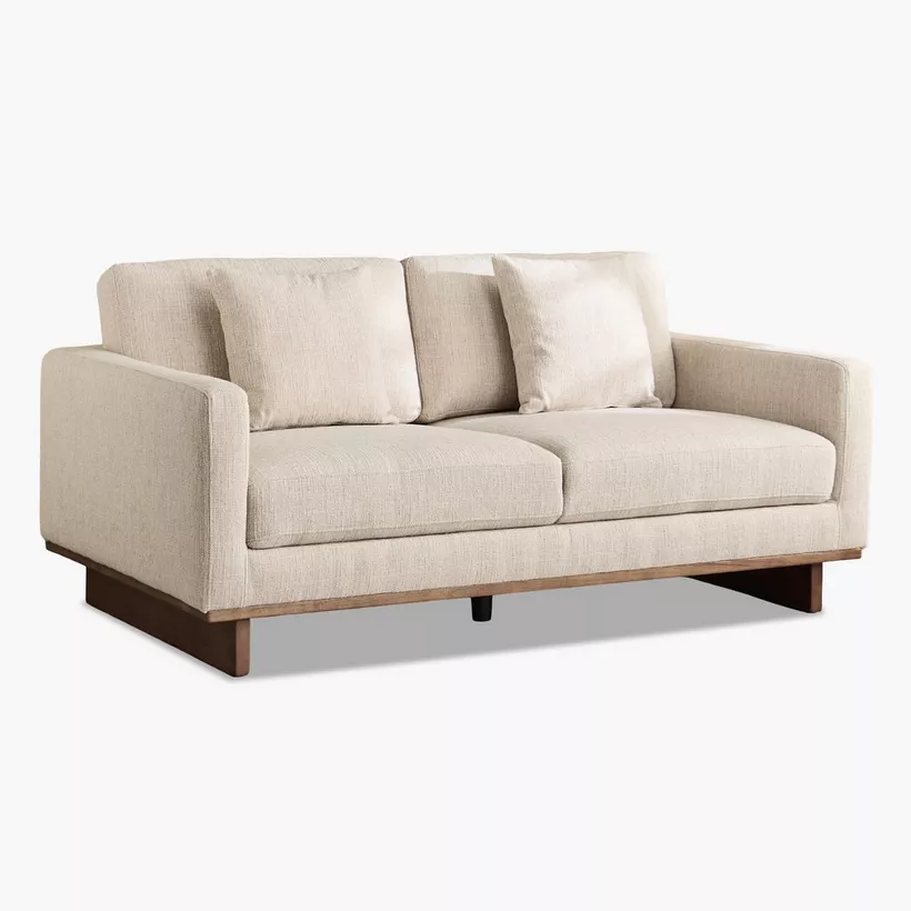 Monza 2-Seater Fabric Sofa with 2 Cushions - Image 11