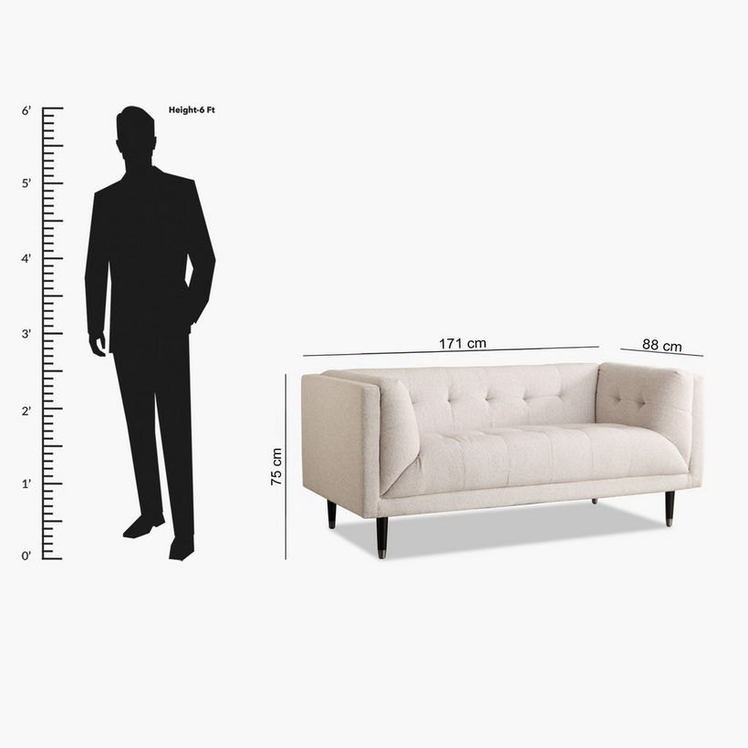 Delphi 2-Seater Fabric Sofa - Image 12