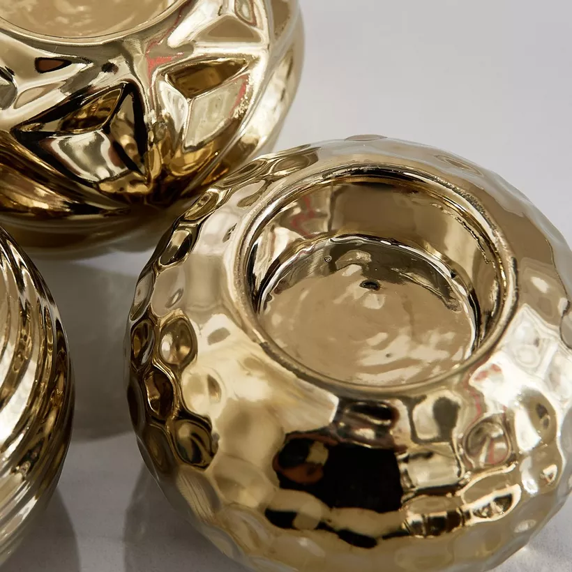 Sansa Duke 3-Piece Ceramic Ball Candleholder Set - 9x9x7 cm - Image 7