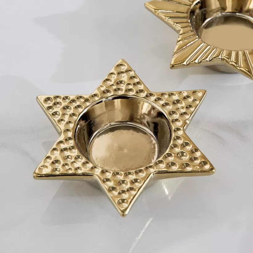 Sansa Duke 3-Piece Ceramic Star Candleholder Set - 11.5x10x2.5 cm - Image 4