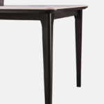 Valeria 6-Seater Sintered Stone Top Dining Table With Solid Wood Base