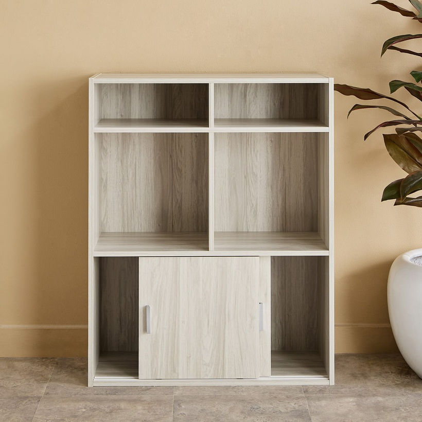Libra 2-Door Sliding Multipurpose Cabinet with 2 Shelves - Image 4