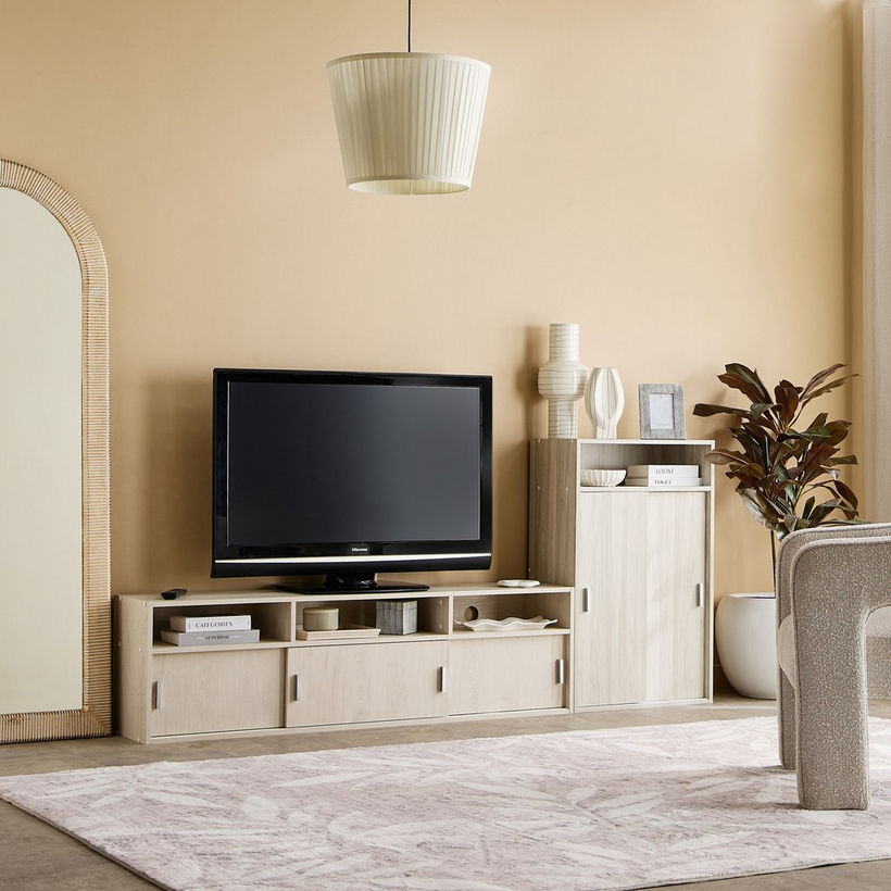 Libra 2-Door Sliding Multipurpose Cabinet with 2 Shelves - Image 10