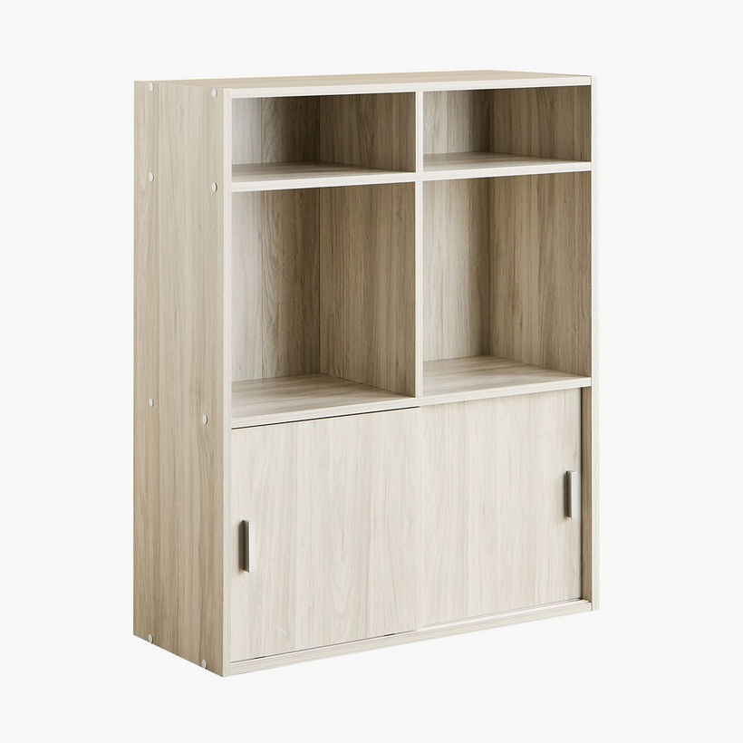 Libra 2-Door Sliding Multipurpose Cabinet with 2 Shelves - Image 12