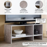 Bruno Patara 2-Shelf Low TV Unit for TVs up to 40 inches