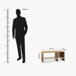 Bruno Alford 2-Shelf Low TV Unit for TVs up to 40 inches