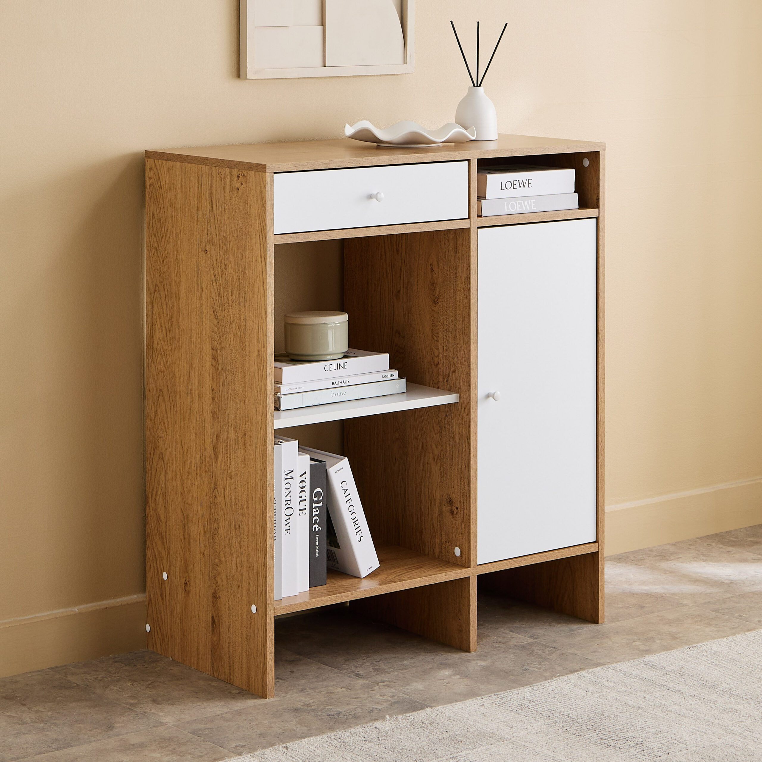 Bruno Alford 1-Door Multipurpose Cabinet with 1 Drawer
