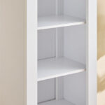 Movo Sky 2-Drawer Tall Bookcase with Display Cabinet