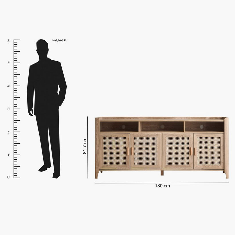 Java High TV Unit for TVs up to 75 inches - Image 2