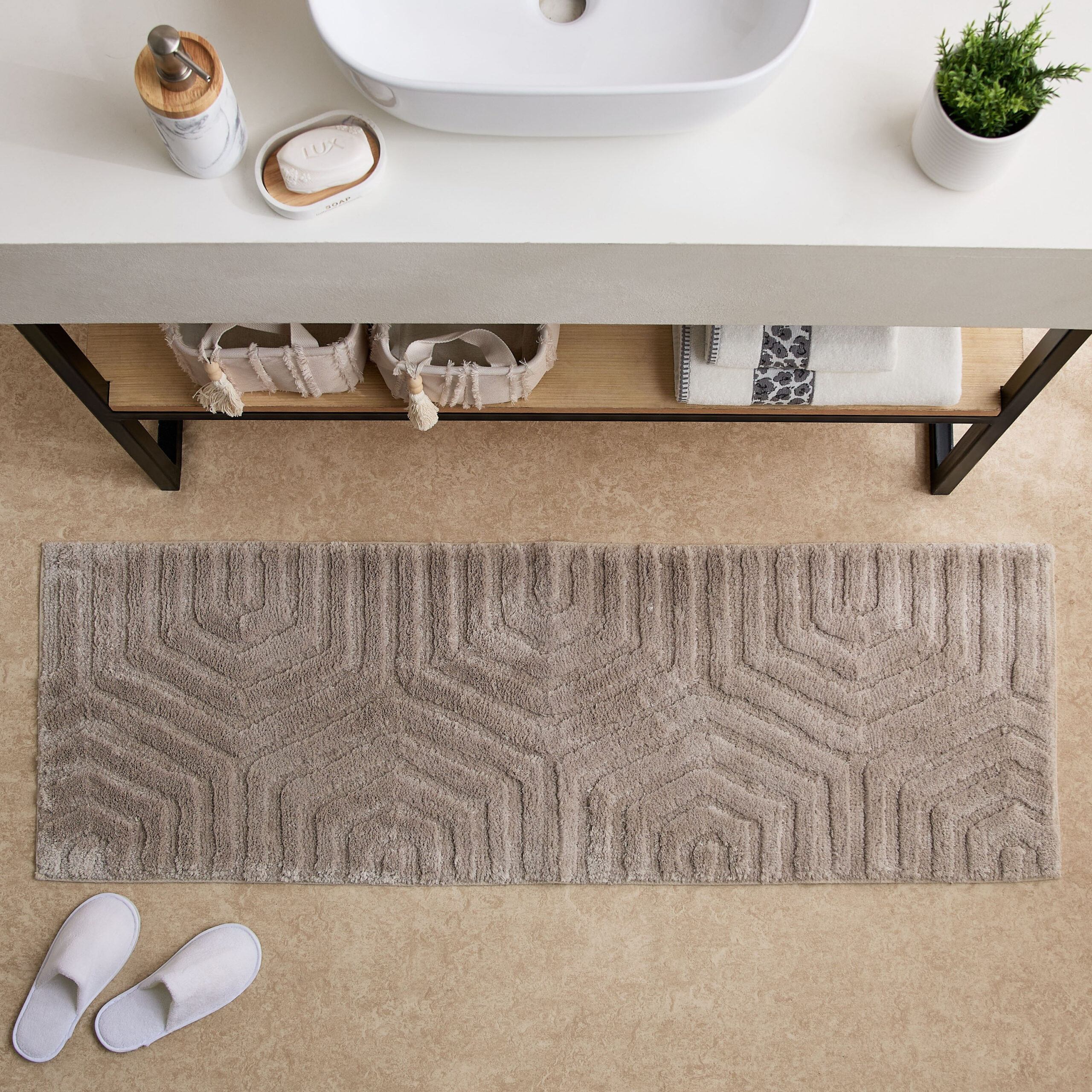 Microbliss Plush Microfibre Bath Mat - 50x150 cm