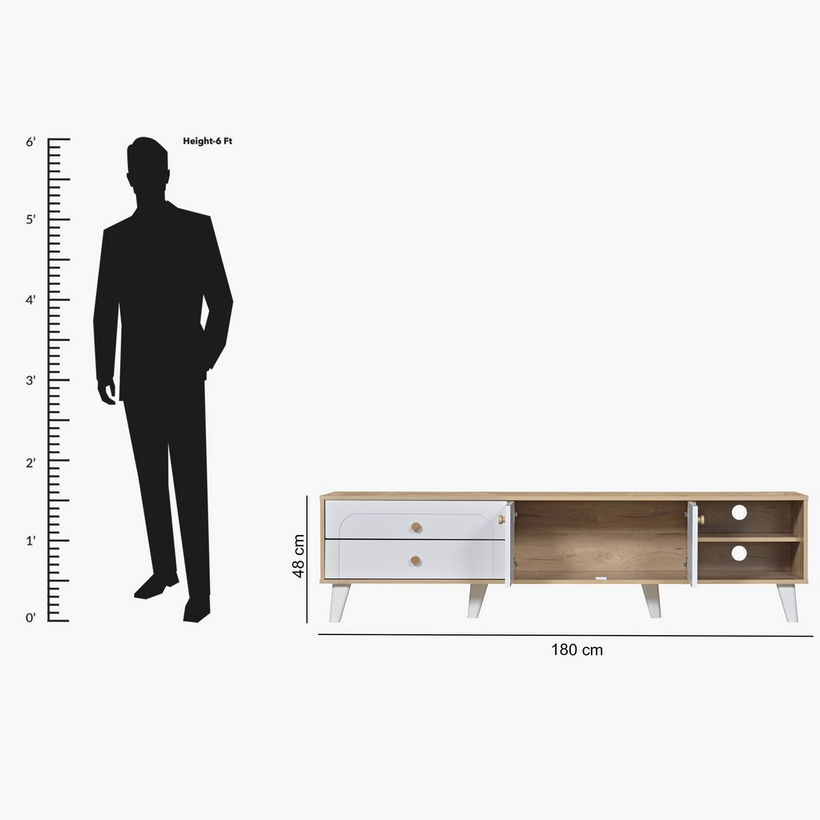 Bria 1.8 Meter Large TV Unit for TV upto 75 inches - Image 2