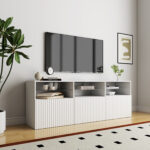 Riva Arena 2-Door TV Unit with Open Shelves