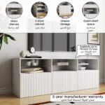 Riva Arena 2-Door TV Unit with Open Shelves
