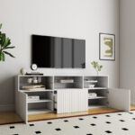 Riva Arena 2-Door TV Unit with Open Shelves
