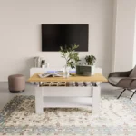 Movo Sky Lift Top Coffee Table with Storage and Shelf
