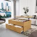 Movo Root Lift Top 2-Drawer Coffee Table with Shelf - Image 7