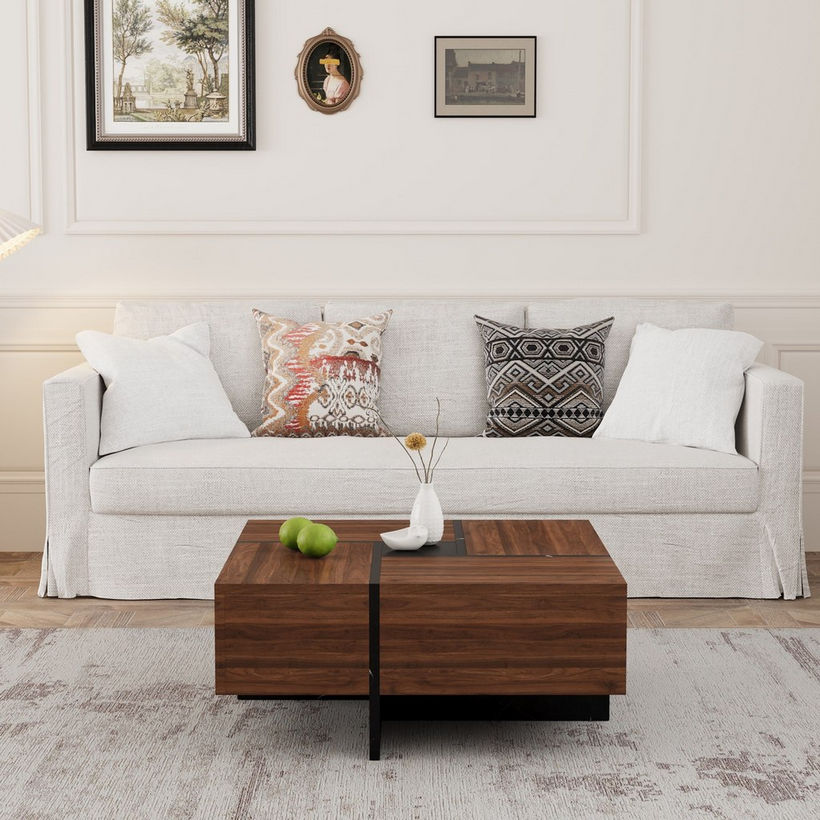 Remi 4-Ways Opening Drawers Coffee Table - Image 5