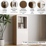 Riva 2-Door Display Cabinet with Glass