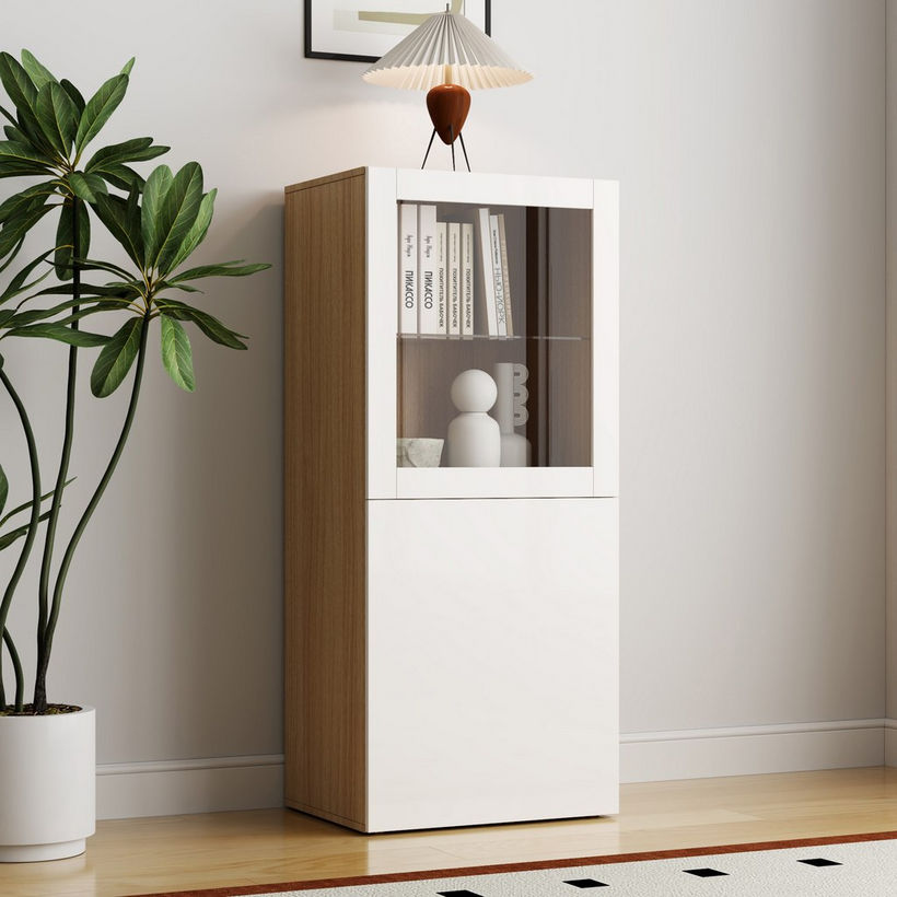 Riva 2-Door Display Cabinet with Glass - Image 3