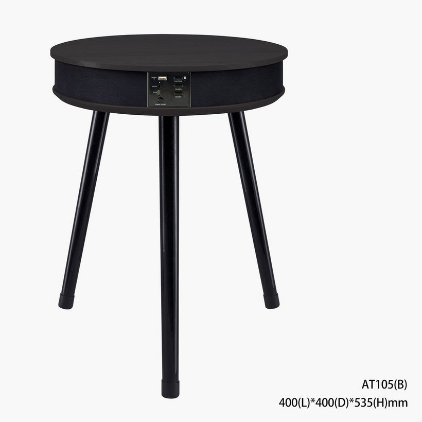 Movo Eden End Table with Bluetooth Speaker and USB Charging Port - Image 7