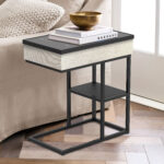 Delta Rectangle End Table with Bluetooth Speaker and USB Charging Port