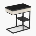 Delta Rectangle End Table with Bluetooth Speaker and USB Charging Port